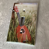 Light Switch Plate Cover Ukulele Decorative Home Art Deco 1-Gang Single Toggle