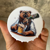 Beer Bottle Opener Fridge Magnet Bear Decoration Home Kitchen Bar Daddy Gift