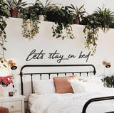 Let's Stay in Bed Metal Sign Wall Decoration